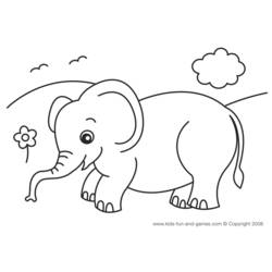 Coloring page: Elephant (Animals) #6340 - Free Printable Coloring Pages