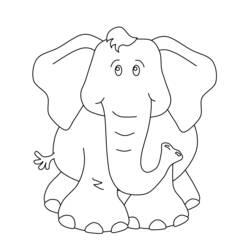 Coloring page: Elephant (Animals) #6385 - Free Printable Coloring Pages