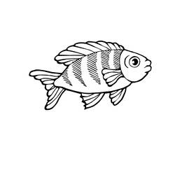 Coloring page: Fish (Animals) #17064 - Free Printable Coloring Pages