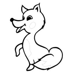 Coloring page: Fox (Animals) #14966 - Free Printable Coloring Pages