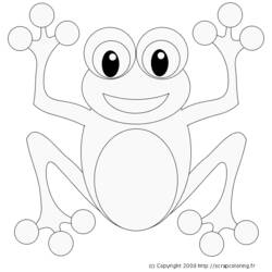 Coloring page: Frog (Animals) #7583 - Free Printable Coloring Pages