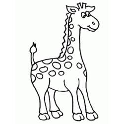 Coloring page: Giraffe (Animals) #7232 - Free Printable Coloring Pages