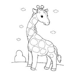 Coloring page: Giraffe (Animals) #7236 - Free Printable Coloring Pages