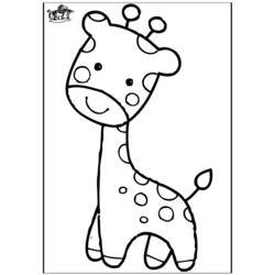 Coloring page: Giraffe (Animals) #7264 - Free Printable Coloring Pages