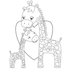 Coloring page: Giraffe (Animals) #7309 - Free Printable Coloring Pages