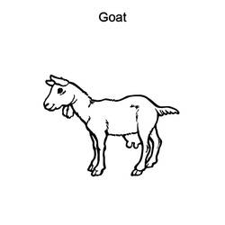 Coloring page: Goat (Animals) #2541 - Free Printable Coloring Pages