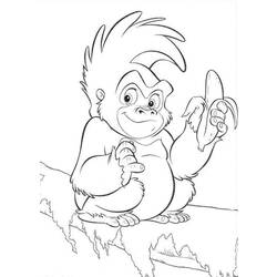 Coloring page: Gorilla (Animals) #7478 - Free Printable Coloring Pages