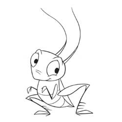 Coloring page: Grasshopper (Animals) #19831 - Free Printable Coloring Pages
