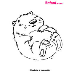 Coloring page: Groundhog (Animals) #10893 - Free Printable Coloring Pages