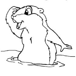Coloring page: Groundhog (Animals) #10896 - Free Printable Coloring Pages