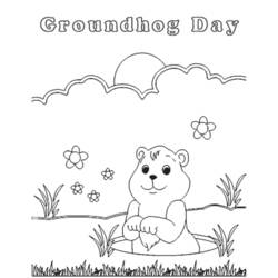 Coloring page: Groundhog (Animals) #10926 - Free Printable Coloring Pages