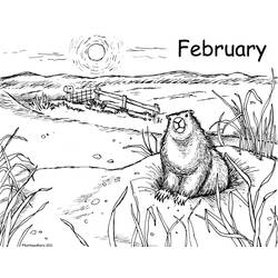 Coloring page: Groundhog (Animals) #10996 - Free Printable Coloring Pages