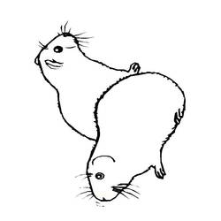 Coloring page: Guinea Pig (Animals) #18489 - Free Printable Coloring Pages