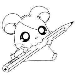 Coloring page: Hamster (Animals) #8060 - Free Printable Coloring Pages