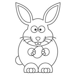 Coloring page: Hare (Animals) #10082 - Free Printable Coloring Pages