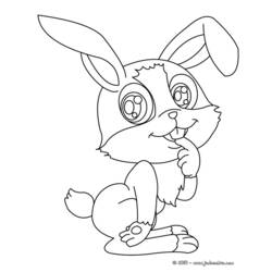 Coloring page: Hare (Animals) #10111 - Free Printable Coloring Pages