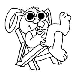 Coloring page: Hare (Animals) #10222 - Free Printable Coloring Pages