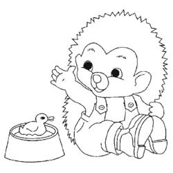 Coloring page: Hedgehog (Animals) #8218 - Free Printable Coloring Pages