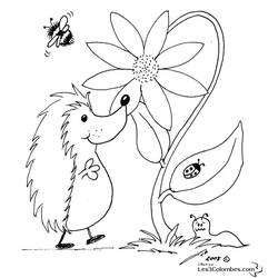 Coloring page: Hedgehog (Animals) #8246 - Free Printable Coloring Pages
