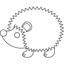 Coloring page: Hedgehog (Animals) #8277 - Free Printable Coloring Pages