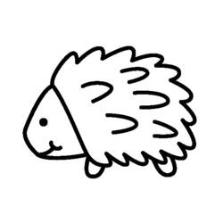 Coloring page: Hedgehog (Animals) #8300 - Free Printable Coloring Pages