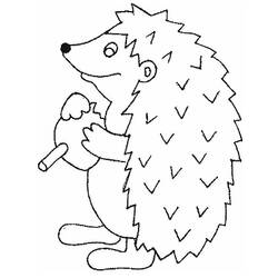 Coloring page: Hedgehog (Animals) #8304 - Free Printable Coloring Pages