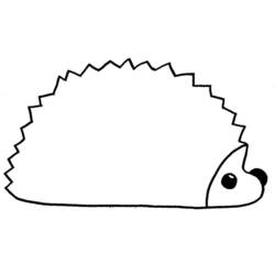 Coloring page: Hedgehog (Animals) #8364 - Free Printable Coloring Pages