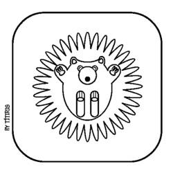 Coloring page: Hedgehog (Animals) #8372 - Free Printable Coloring Pages