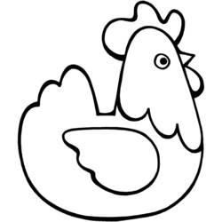 Coloring page: Hen (Animals) #17433 - Free Printable Coloring Pages