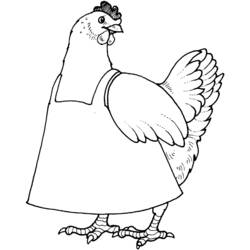 Coloring page: Hen (Animals) #17435 - Free Printable Coloring Pages