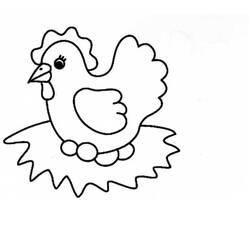 Coloring page: Hen (Animals) #17451 - Free Printable Coloring Pages