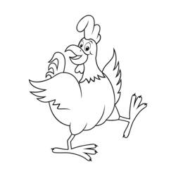 Coloring page: Hen (Animals) #17452 - Free Printable Coloring Pages