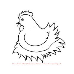 Coloring page: Hen (Animals) #17498 - Free Printable Coloring Pages