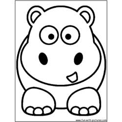 Coloring page: Hippopotamus (Animals) #8651 - Free Printable Coloring Pages