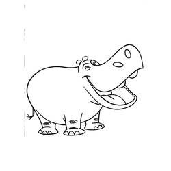 Coloring page: Hippopotamus (Animals) #8662 - Free Printable Coloring Pages