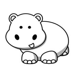 Coloring page: Hippopotamus (Animals) #8668 - Free Printable Coloring Pages