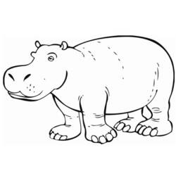 Coloring page: Hippopotamus (Animals) #8669 - Free Printable Coloring Pages