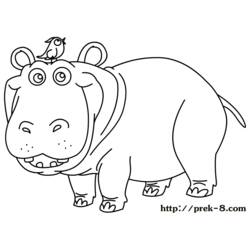 Coloring page: Hippopotamus (Animals) #8760 - Free Printable Coloring Pages