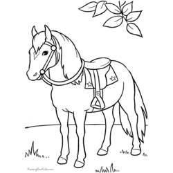 Coloring page: Horse (Animals) #2161 - Free Printable Coloring Pages
