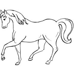 Coloring page: Horse (Animals) #2195 - Free Printable Coloring Pages