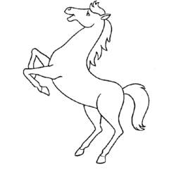 Coloring page: Horse (Animals) #2205 - Free Printable Coloring Pages