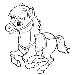 Coloring page: Horse (Animals) #2242 - Free Printable Coloring Pages