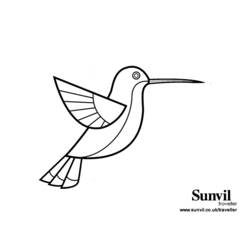 Coloring page: Humming-bird (Animals) #3792 - Free Printable Coloring Pages
