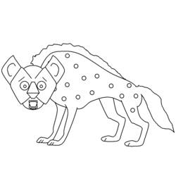 Coloring page: Hyena (Animals) #19631 - Free Printable Coloring Pages