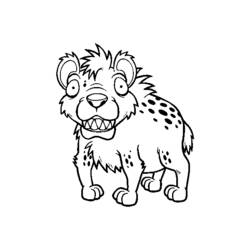 Coloring page: Hyena (Animals) #19686 - Free Printable Coloring Pages