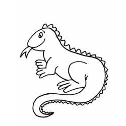 Coloring page: Iguana (Animals) #8912 - Free Printable Coloring Pages