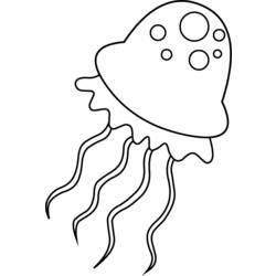 Coloring page: Jellyfish (Animals) #20385 - Free Printable Coloring Pages