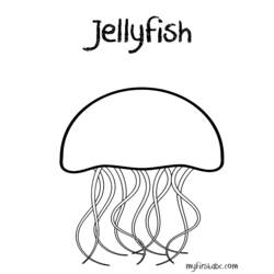 Coloring page: Jellyfish (Animals) #20388 - Free Printable Coloring Pages