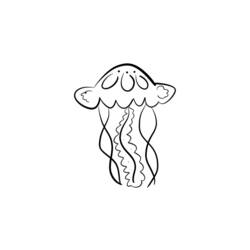 Coloring page: Jellyfish (Animals) #20433 - Free Printable Coloring Pages