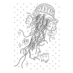 Coloring page: Jellyfish (Animals) #20453 - Free Printable Coloring Pages